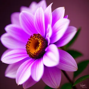 Pollen-Pink Daisy Blossom in Vibrant Botanical Garden