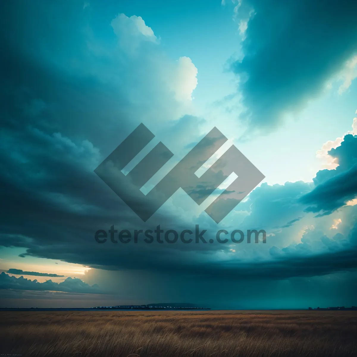 Picture of Colorful Sky over Coastal Landscape