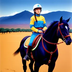 Dynamic Stallion in Equestrian Sport