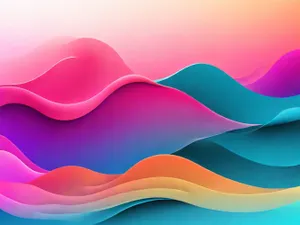 Colorful abstract wave design with light motion.