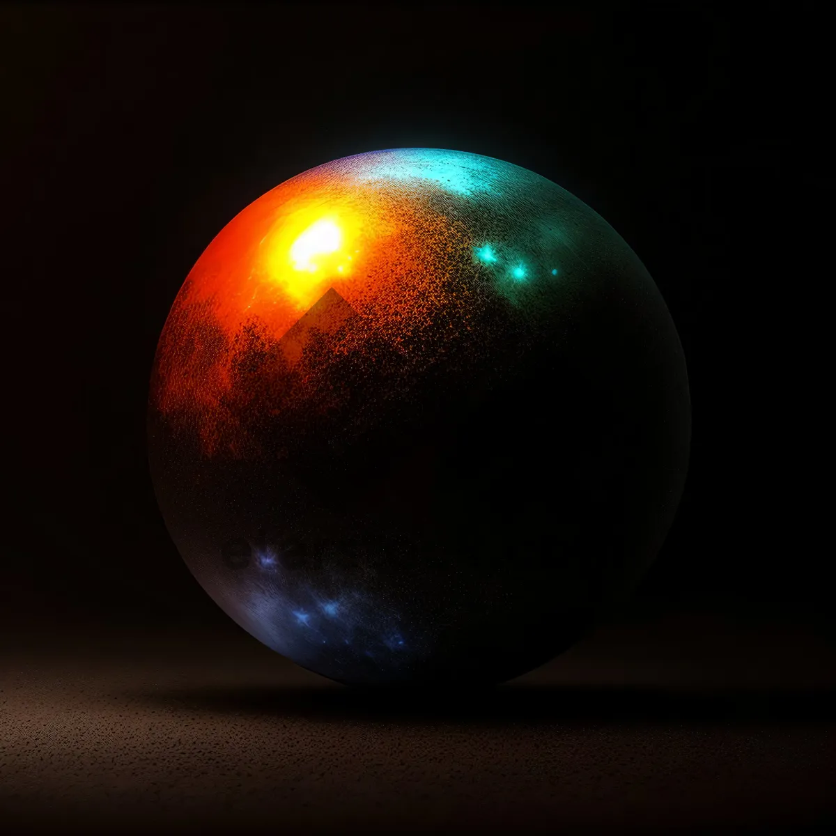 Picture of Interstellar Cosmos: Celestial Spheres Illuminate the Night