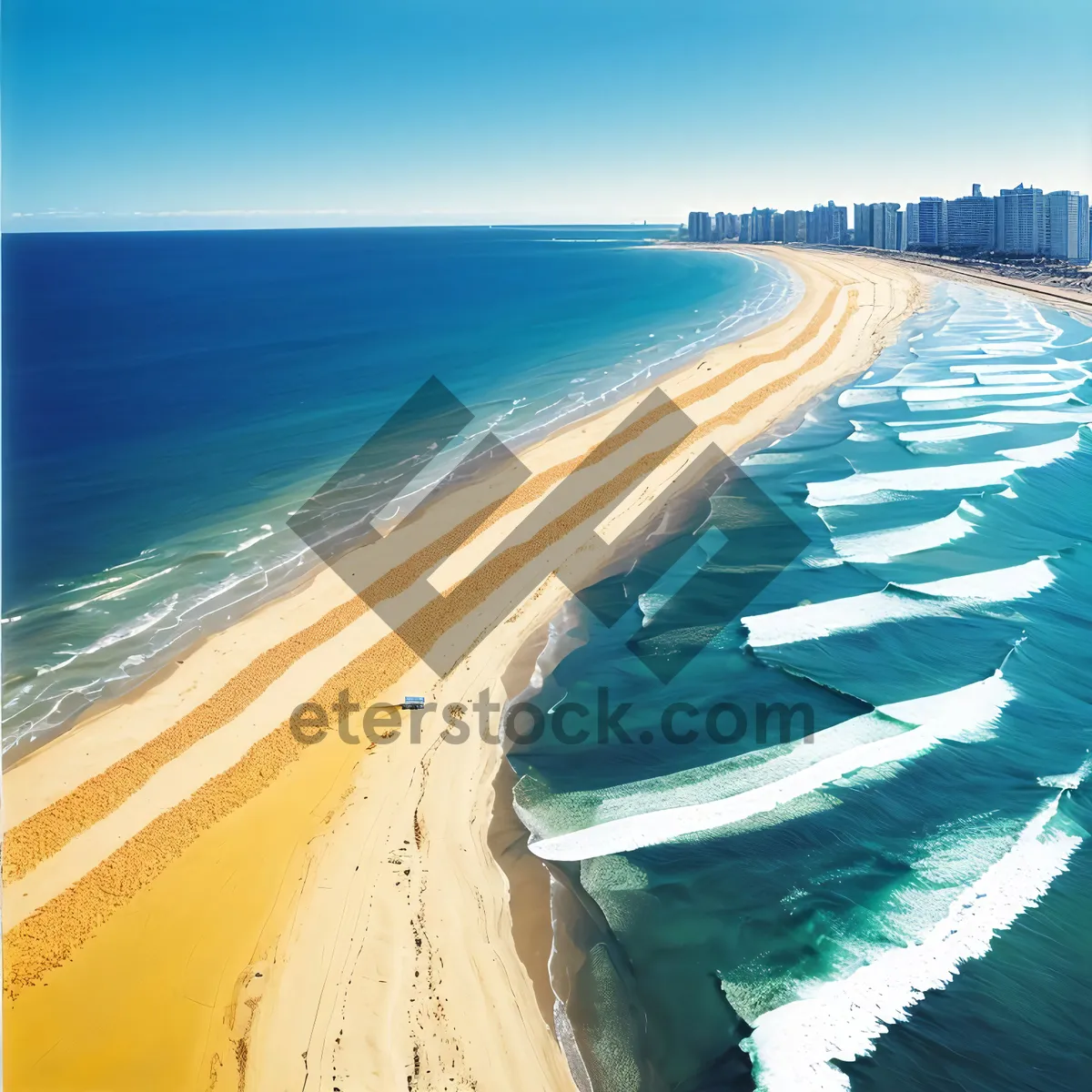 Picture of Serene Paradise: Beachside Bliss with Turquoise Waves