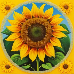 Vibrant Yellow Sunflower Blooming in Sunny Field