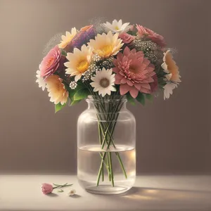 Spring Blossom Bouquet in Glass Vase