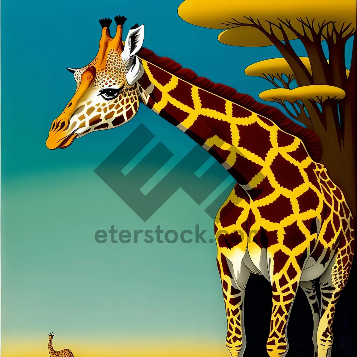 Picture of Majestic Giraffe in Wild Safari Park