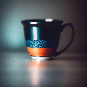 Morning Brew: Hot Cup of Black Coffee in Glass Mug