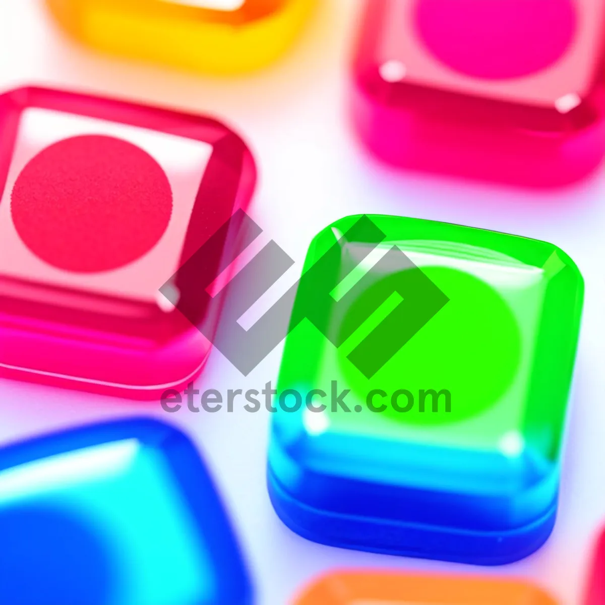 Picture of Glossy Jelly Button Icon Set