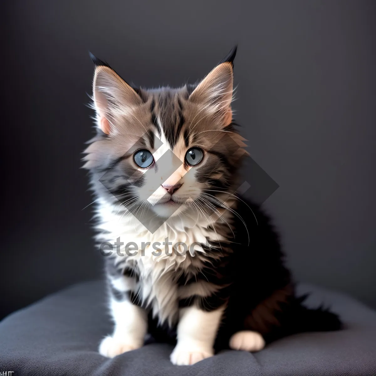 Picture of Adorable Kitty with Playful Eyes