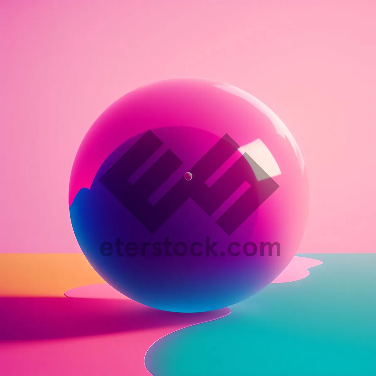 Picture of Vibrant Glass Sphere Button: Modern Political Insignia