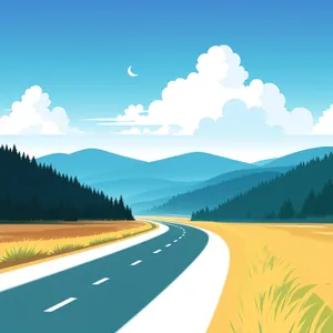 Vibrant Summer Landscape with Rolling Hills