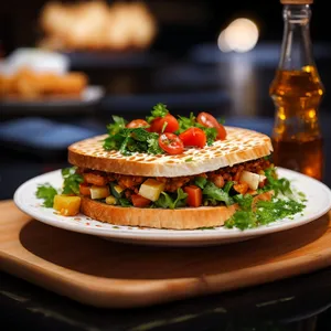 Healthy and Delicious Gourmet Salad with Fresh Vegetables