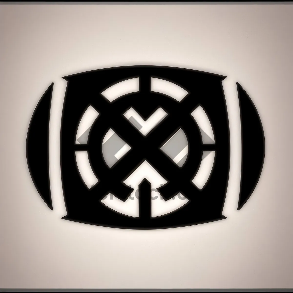 Picture of Black Shiny Button Symbol