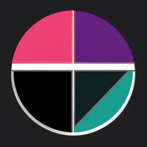 Glossy Round Button Icon Set with Shiny Glass Reflection