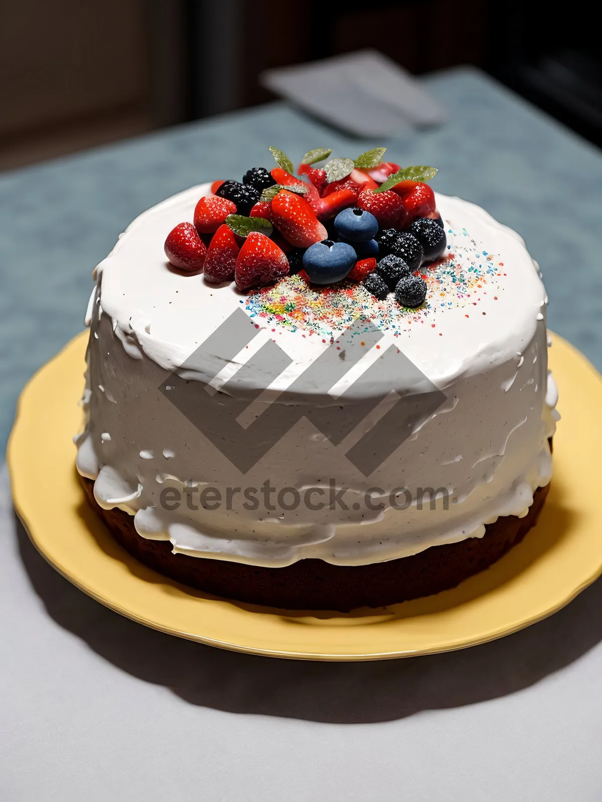 Picture of Delicious Berry Trifle with Sweet Cream