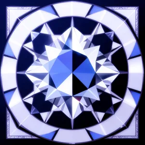 Shiny Black Gem Icon - Graphic Design