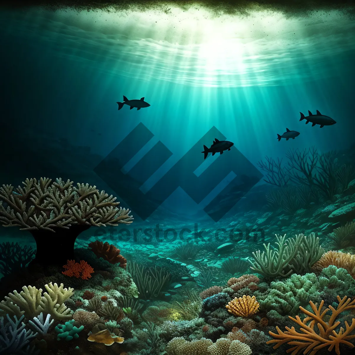 Picture of Colorful Life Below the Coral Reef