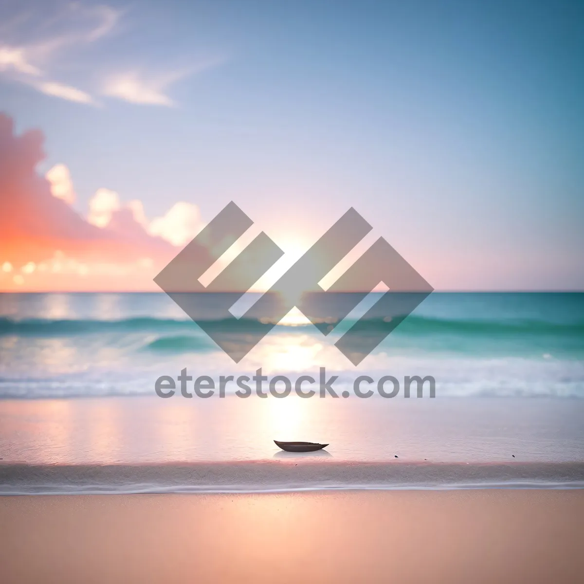 Picture of Tranquil Sunset over Tropical Beach