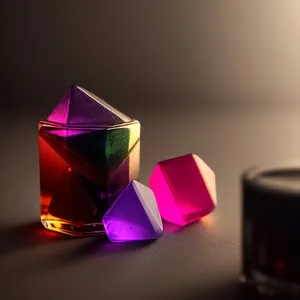 Dazzling Glass Perfume Box with Shimmering Ribbon