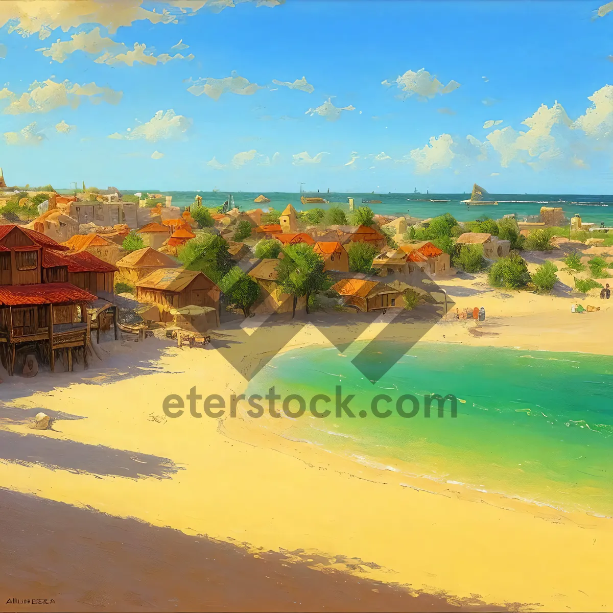 Picture of Tropical Serenity by the Coast