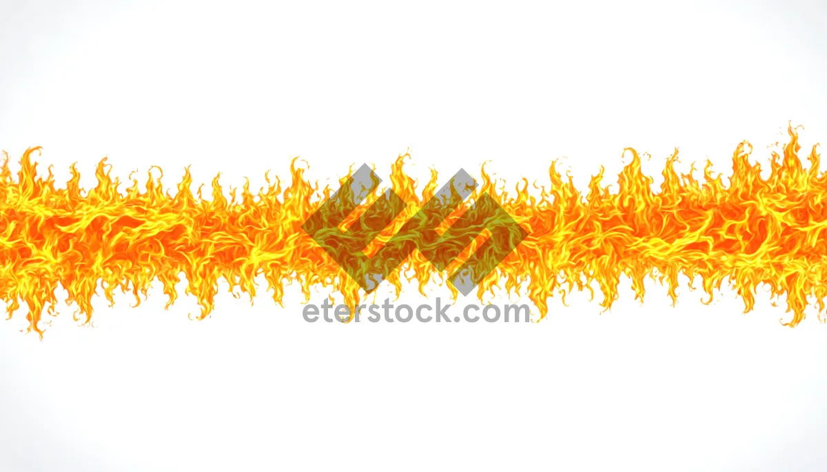 Picture of Orange floral autumn tree silhouette pattern border.