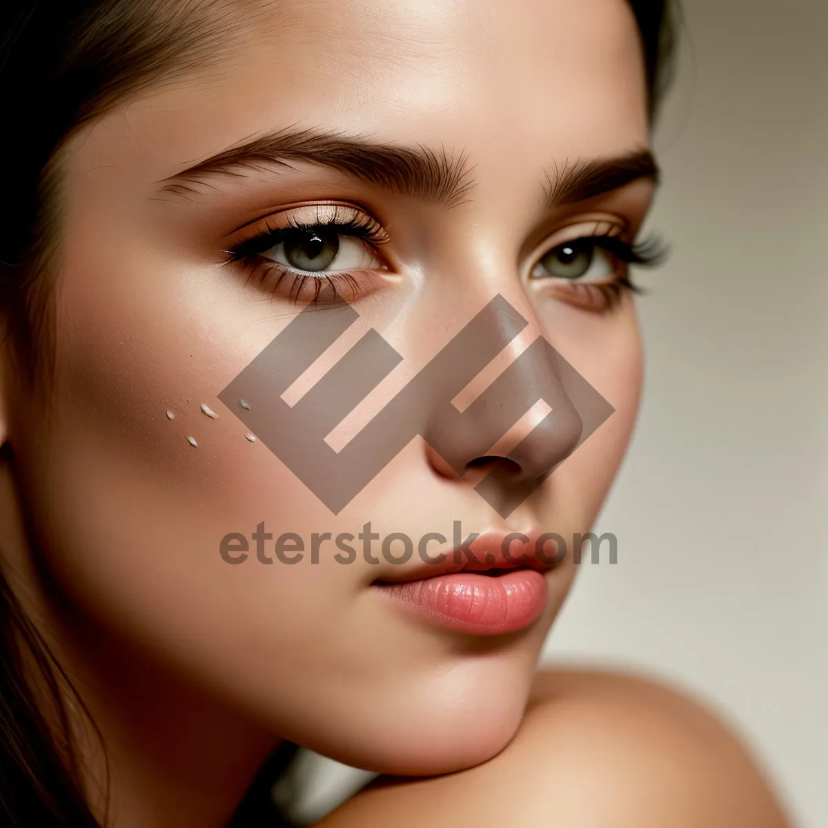 Picture of Natural Beauty: Attractive Woman with Healthy Skin