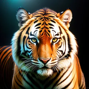 Striking Tiger Cat in the Wild