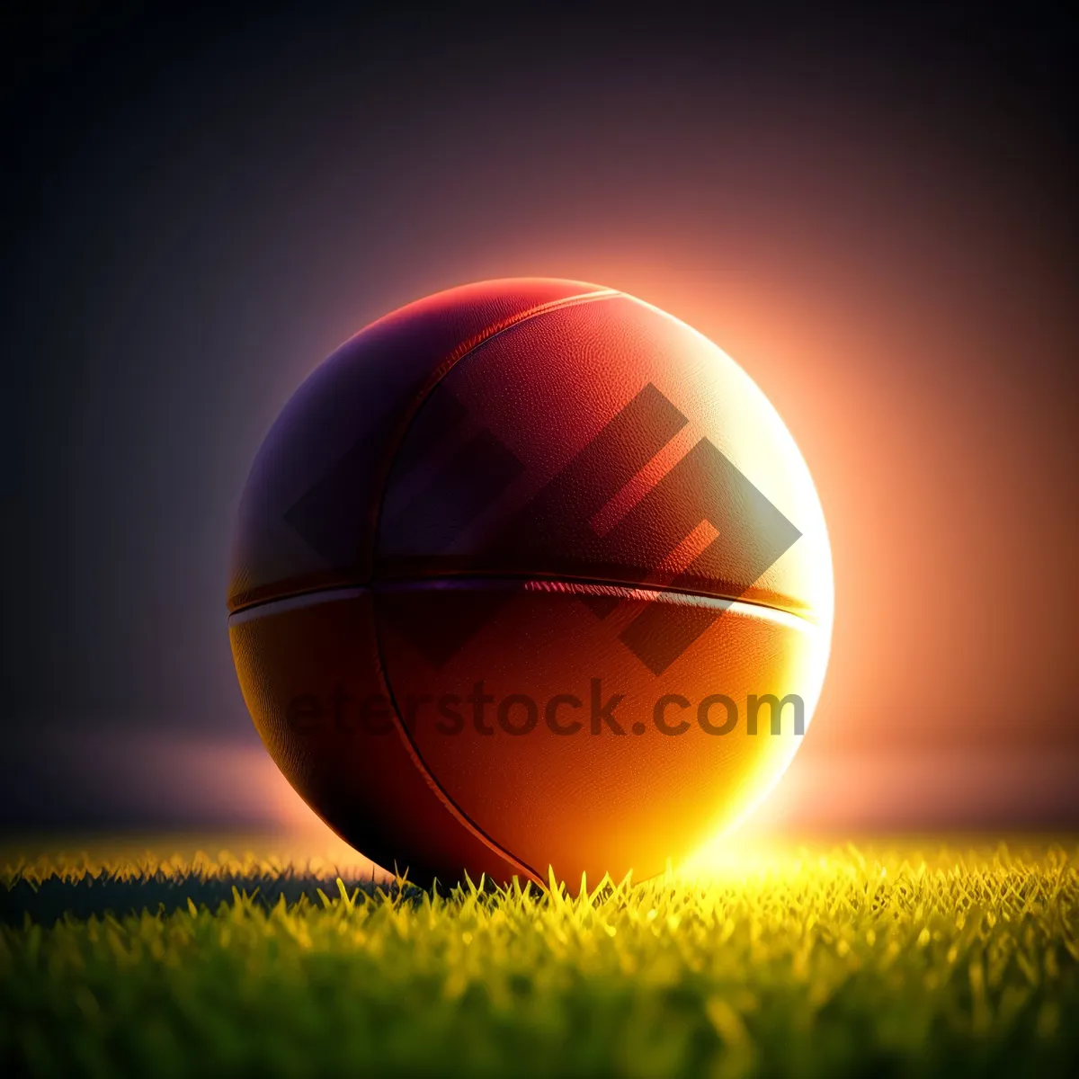 Picture of Vibrant Round Colorful Icon: Glowing National Flag Ball