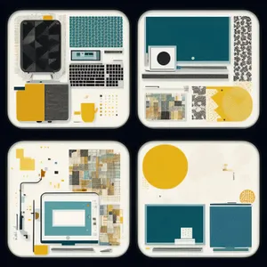 Technology Icons Set: Office, Device, Web, Computer, Alarm