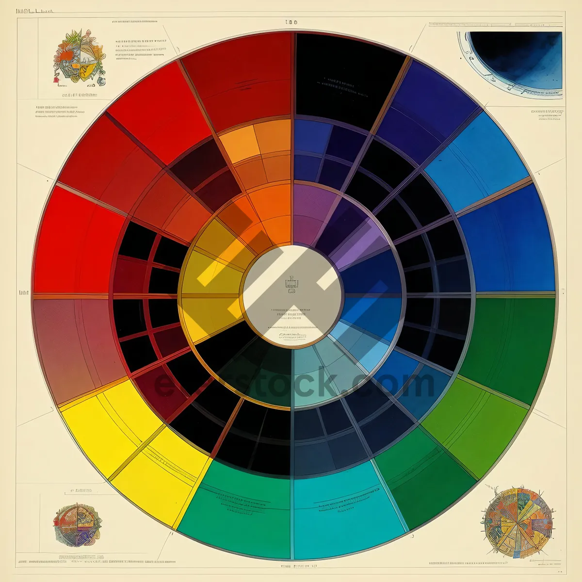 Picture of Multimedia Spectrum Record: Shiny Blank Rainbow Disc