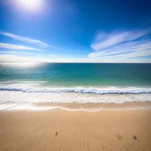 Tranquil Seascape: Sunny Beach Paradise