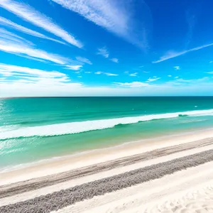 Serenity on the Shore: An Idyllic Beachscape