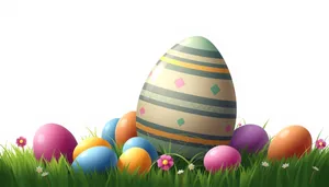 Colorful Easter Egg Icon Design