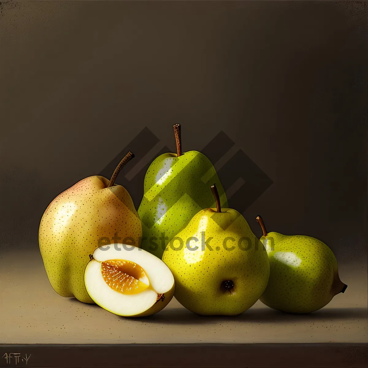Picture of Fresh and Juicy Pear, Apple, and Citrus Fruit Salad