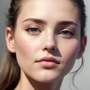 Radiant and Flawless: Captivating Facial Closeup