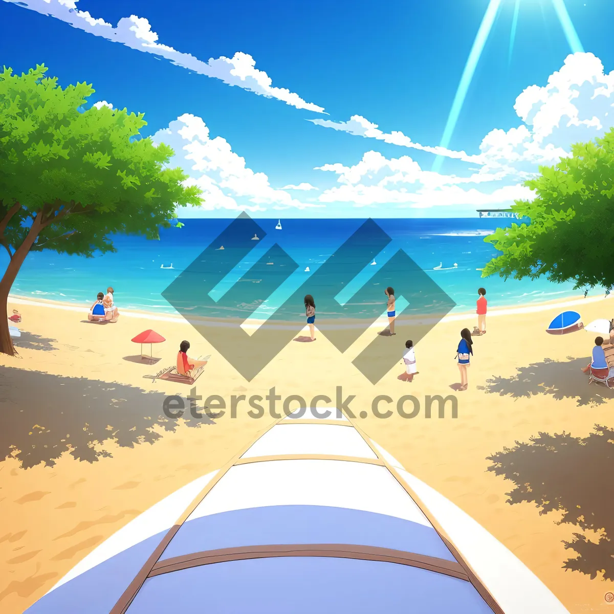 Picture of Serene Tropic Beach Paradise