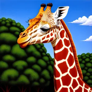 Giraffe in the Wild: Majestic Mammal with Striking Spots