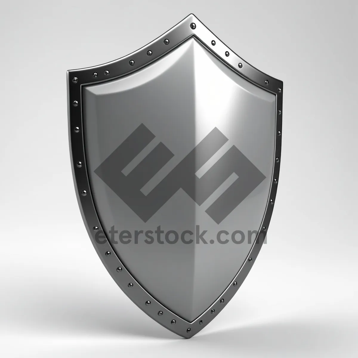 Picture of Heart-shaped shiny emblem icon decoration.