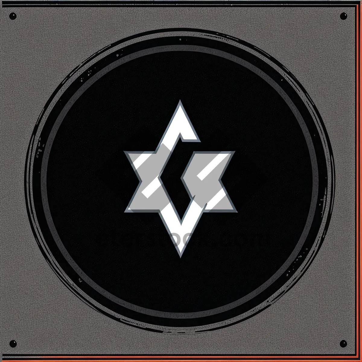 Picture of Shiny Round Black Metal Button Icon