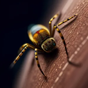 Close-up of Insect Decorations: Mosquito, Beetle, Spider