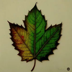 Vibrant Maple Leaf in Autumn's Grasp