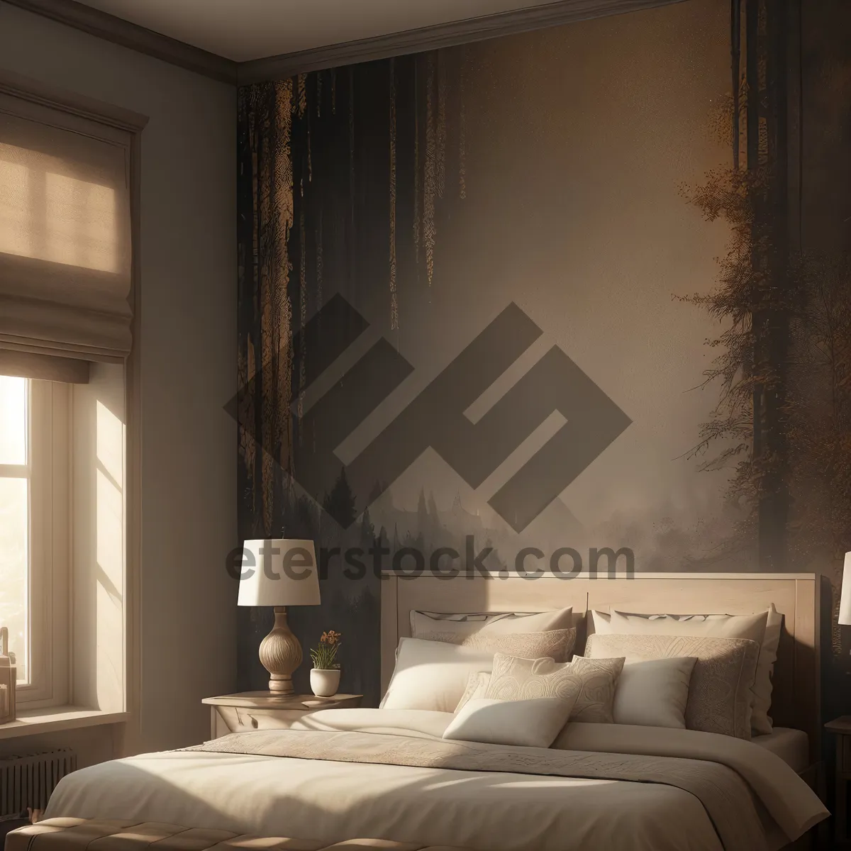 Picture of Modern Bedroom with Stylish Interior Décor