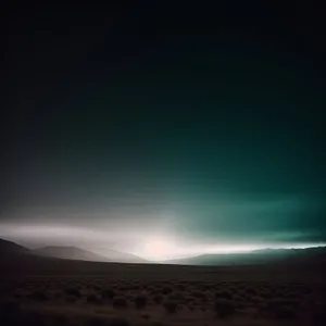 Vibrant Desert Skyline at Sunset