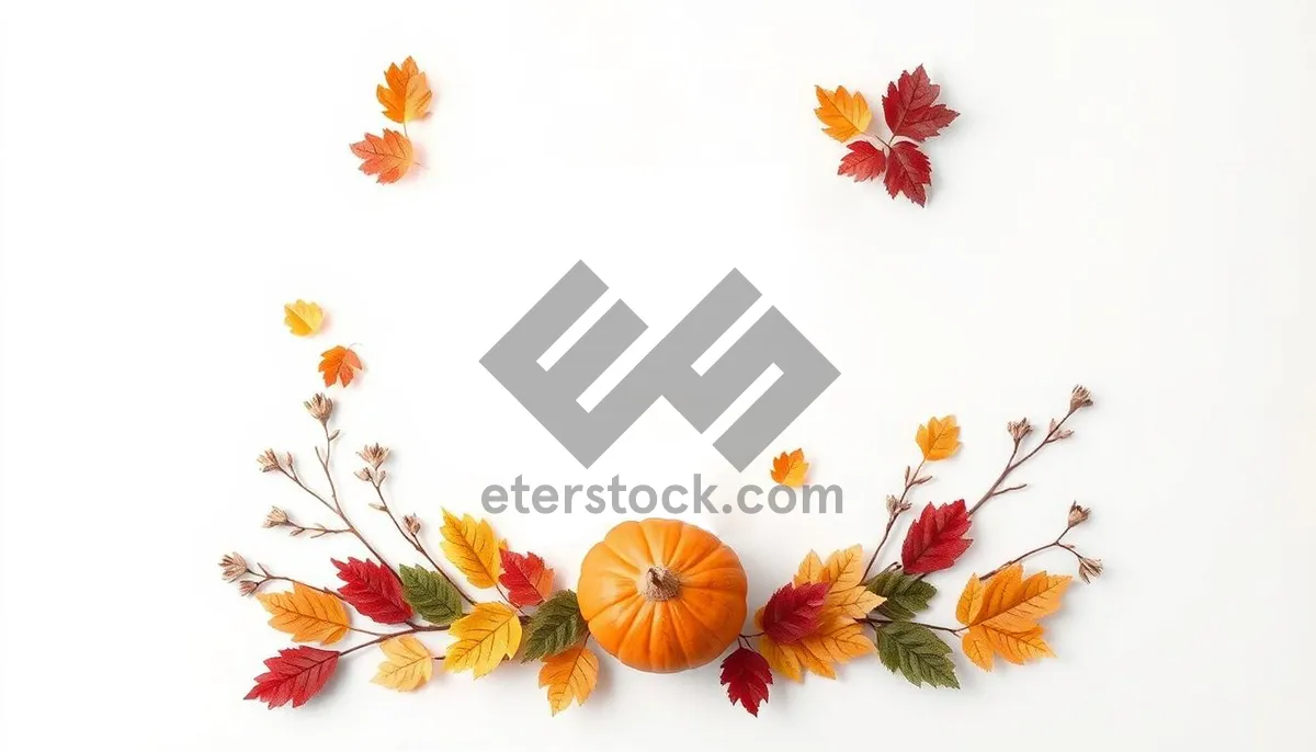 Picture of Orange floral pattern design wallpaper with yellow accents.