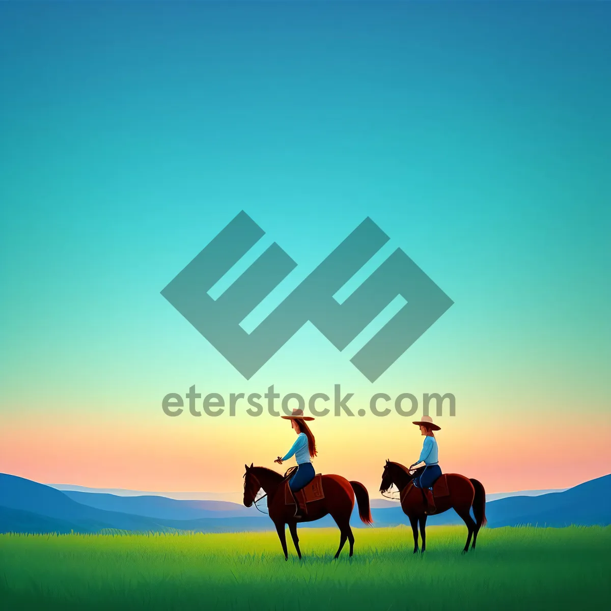 Picture of Idyllic Rural Landscape under Sunny Sky