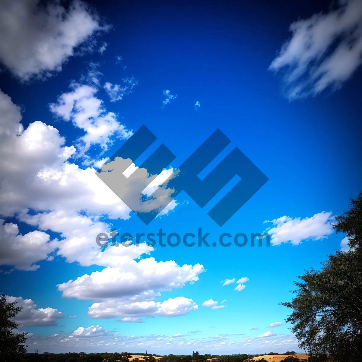 Picture of Sky's Marvelous Cloudscape with Sunlight