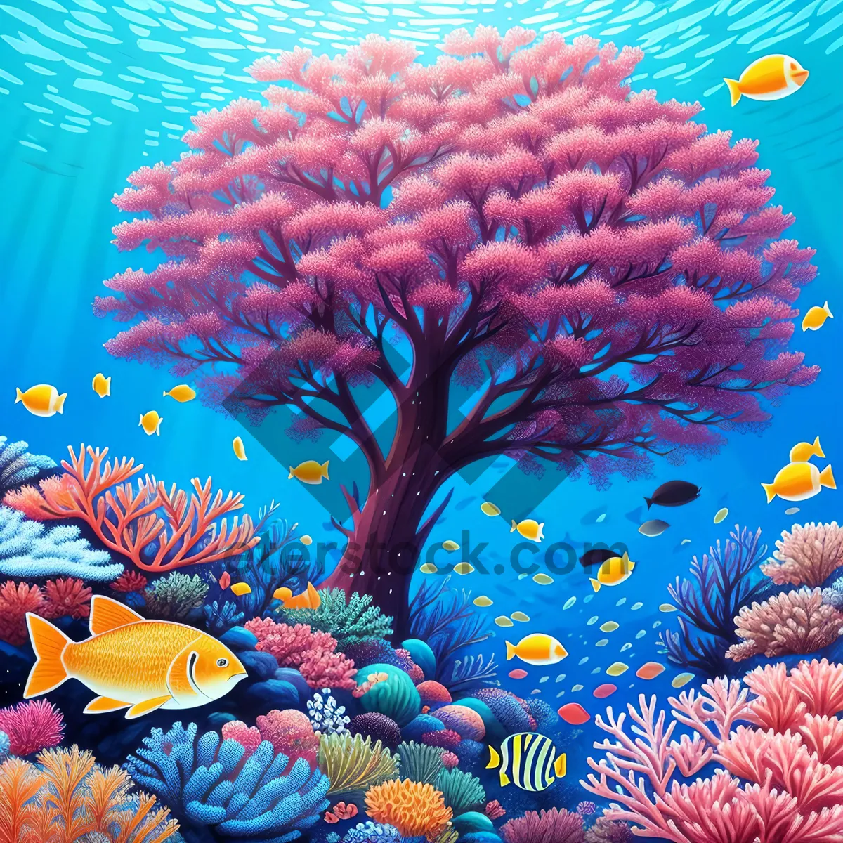 Picture of Vibrant Coral Reef Underwater Fantasy