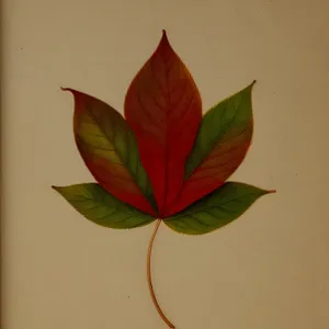 Vibrant Poisonous Plant Leaf - Natural Bud and Flower Decor