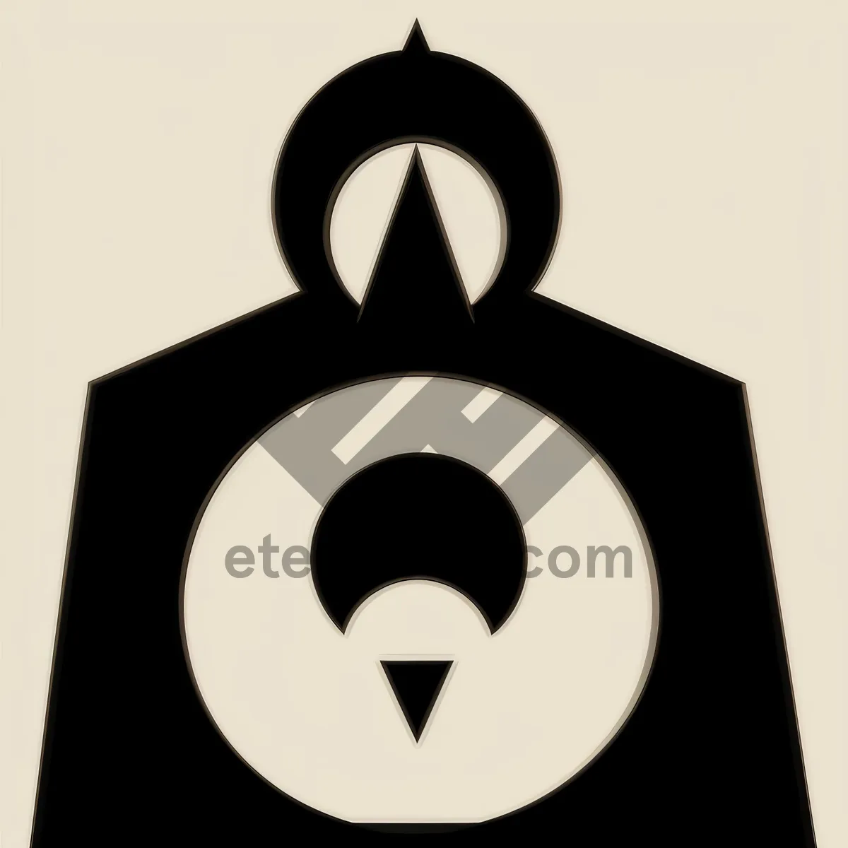 Picture of Symbolic Silhouette Sign: A minimalist representation of powerful imagery.
