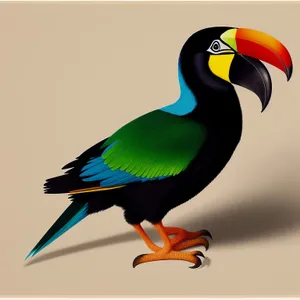 Vibrant Toucan in Tropical Habitat