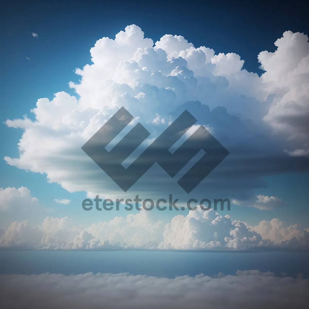 Picture of Vibrant Sky with Fluffy Summer Clouds